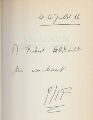 Les signaux de votre peau - Dr Philippe Fabre / Ed : Denoël / Autographe au docteur Robert Erbault