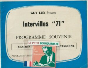 Rare : Intervilles "71" Programme Souvenir : Castres contre Carcassonne - Guy Lux